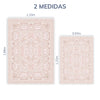 Tapete Infantil Retangular Arabesco Classic - Rosa