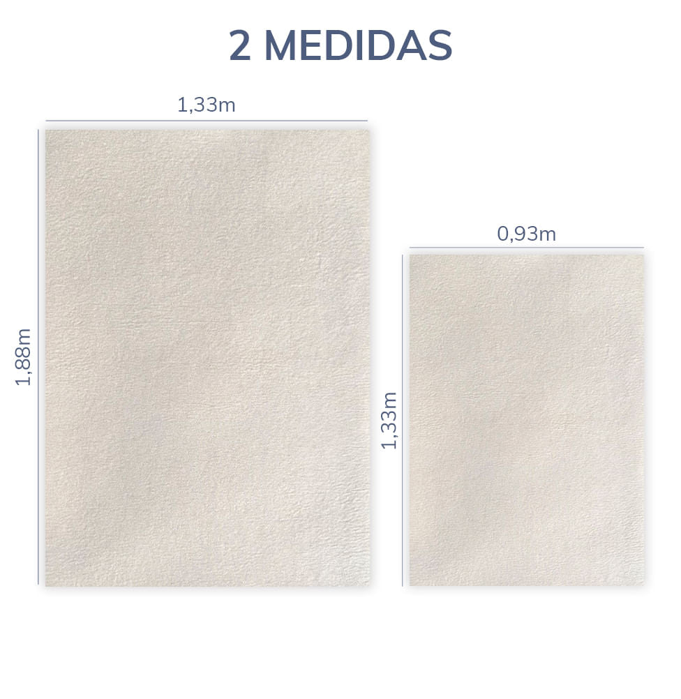 Tapete Infantil Retangular Linho - Bege