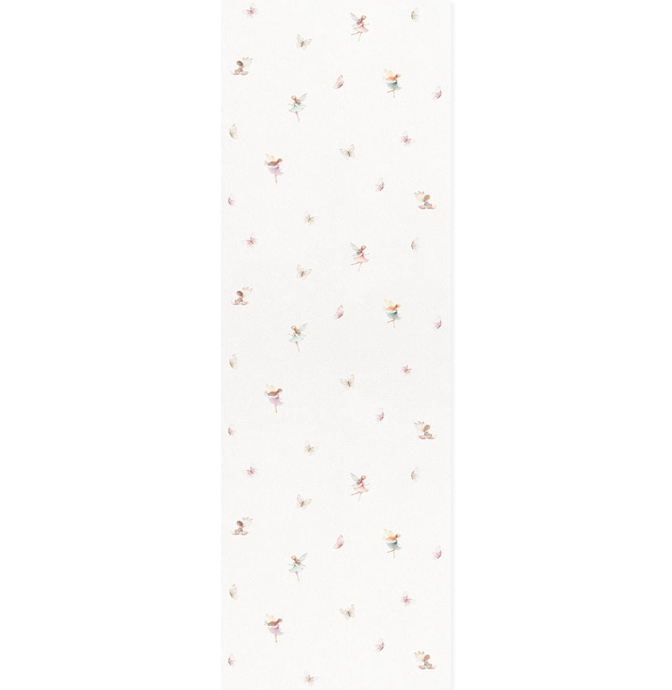 Papel de Parede Fadas e Borboletas Rosa 