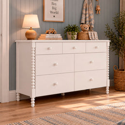 COMODA RITMO 7 GAVETAS 130CM - BRANCO