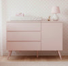 Cômoda de Bebê Viena com Porta Rosa Claro
