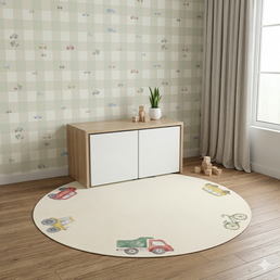 TAPETE INFANTIL REDONDO CARRINHOS -  1,33