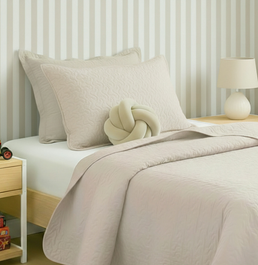 Kit Colcha Infinity 2 Peças - Bege