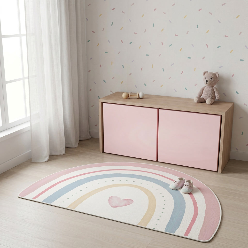 TAPETE INFANTIL CORAÇÃO ARCO - 1,33m