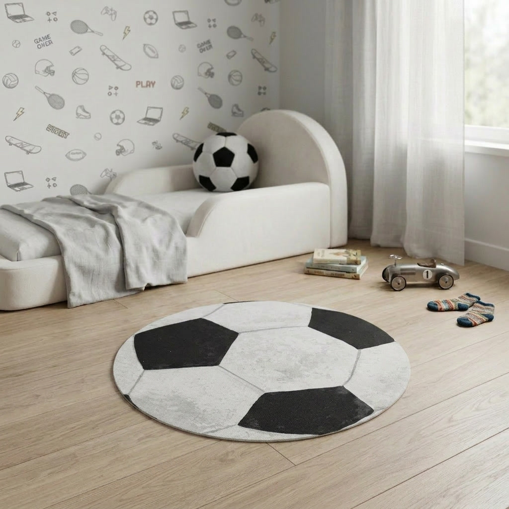 TAPETE INFANTIL BOLA DE FUTEBOL - 1,33
