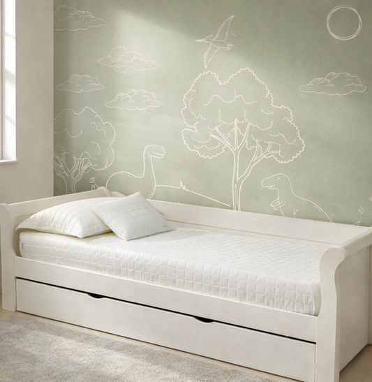 Colcha Com Elástico Quadradinho - Cru