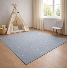 Tapete Infantil Retangular Granilite - Azul