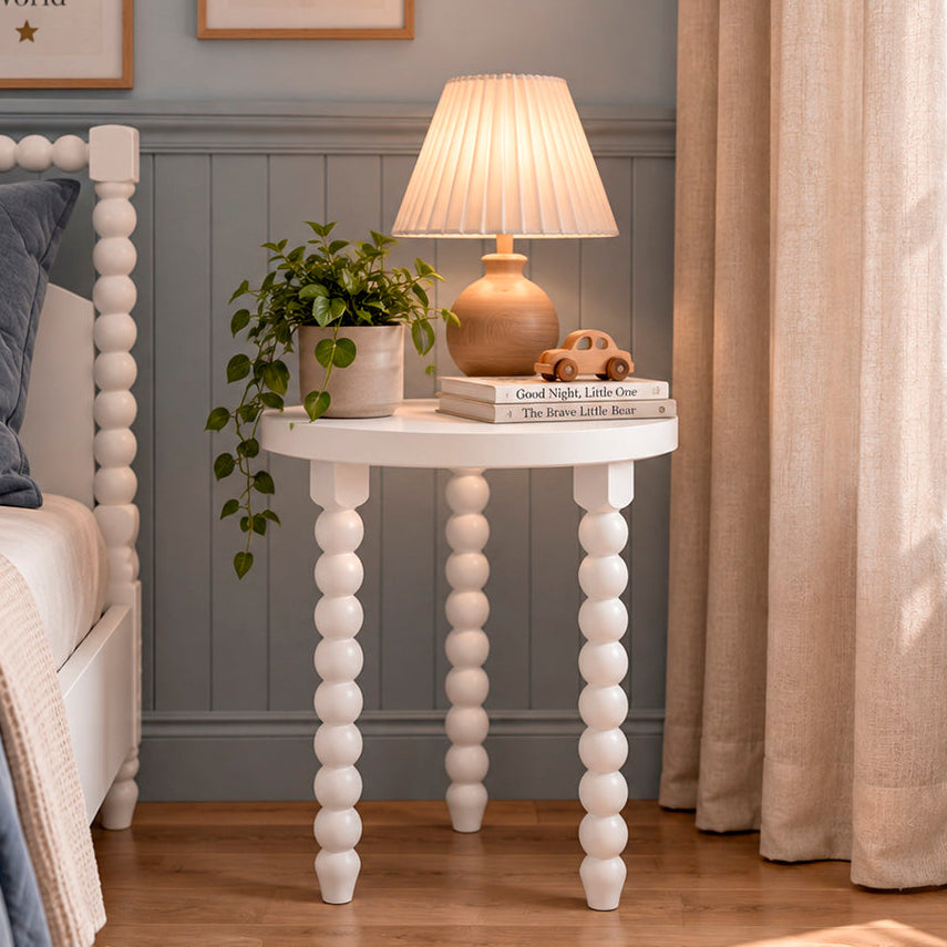 MESA LATERAL RITMO COM 3 PÉS - BRANCO