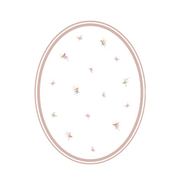 Tapete Infantil Oval Fadas e Borboletas Playmat