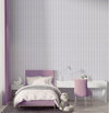 Papel de Parede Infantil Listra Aquarela Lilás