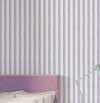 Papel de Parede Infantil Listra Aquarela Lilás