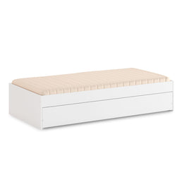 Cama Solteiro Turca Slim Com Cama Auxiliar - Branco