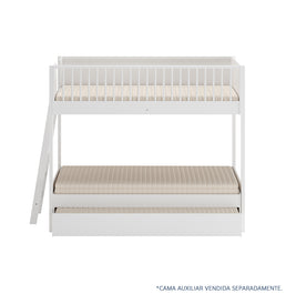 Beliche Slim Com Cama Turca Solteiro - Branco