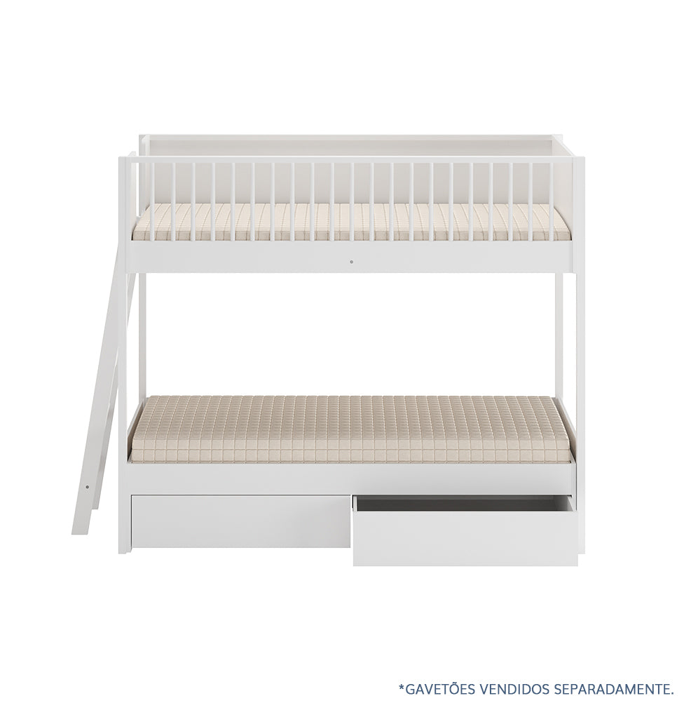 Beliche Slim Com Cama Turca Solteiro - Branco