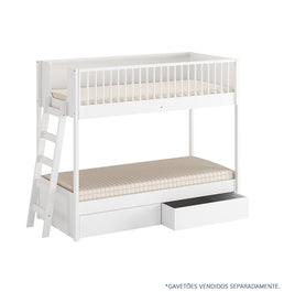 Beliche Slim Com Cama Turca Solteiro - Branco