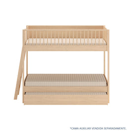 Beliche Slim Com Cama Turca Solteiro - Carvalho