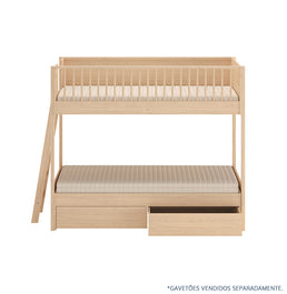 Beliche Slim Com Cama Turca Solteiro - Carvalho