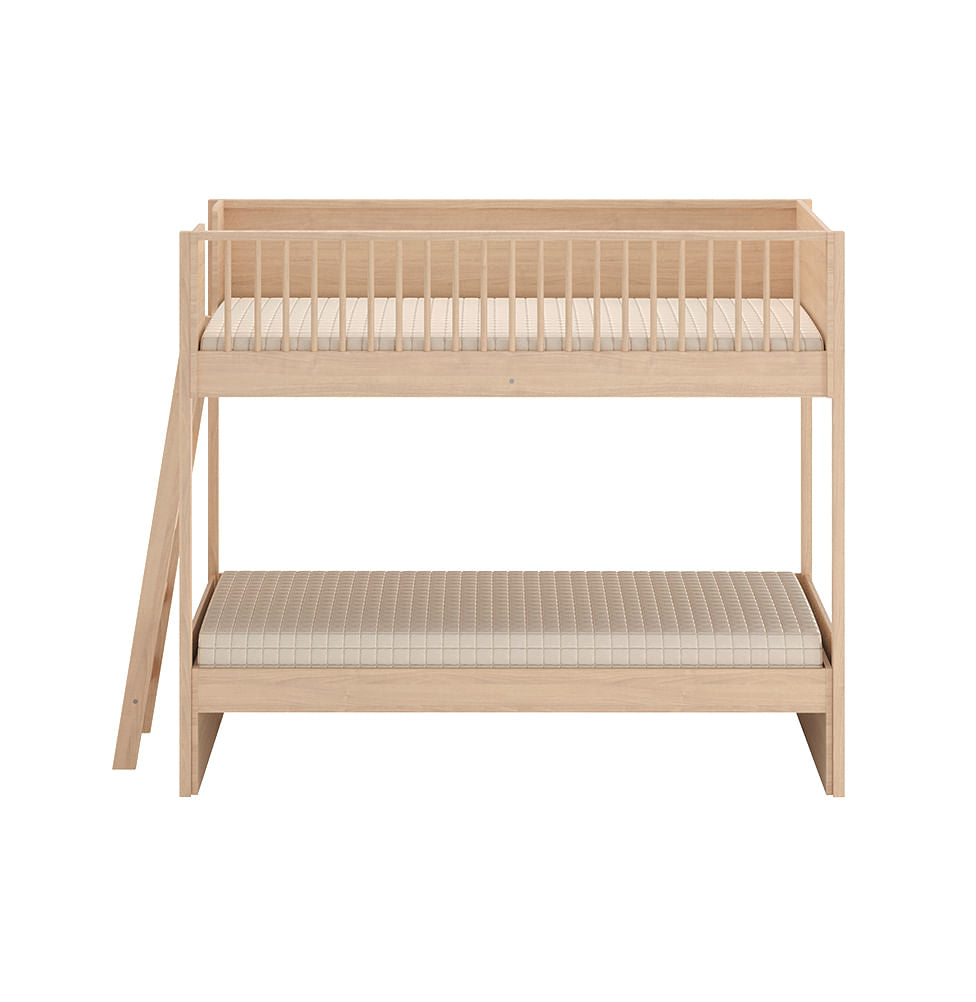 Beliche Slim Com Cama Turca Solteiro - Carvalho