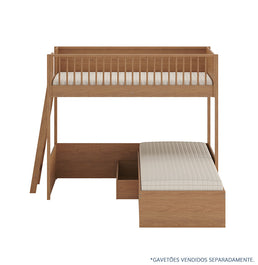 Beliche Slim Com Cama Turca Solteiro - Freijó