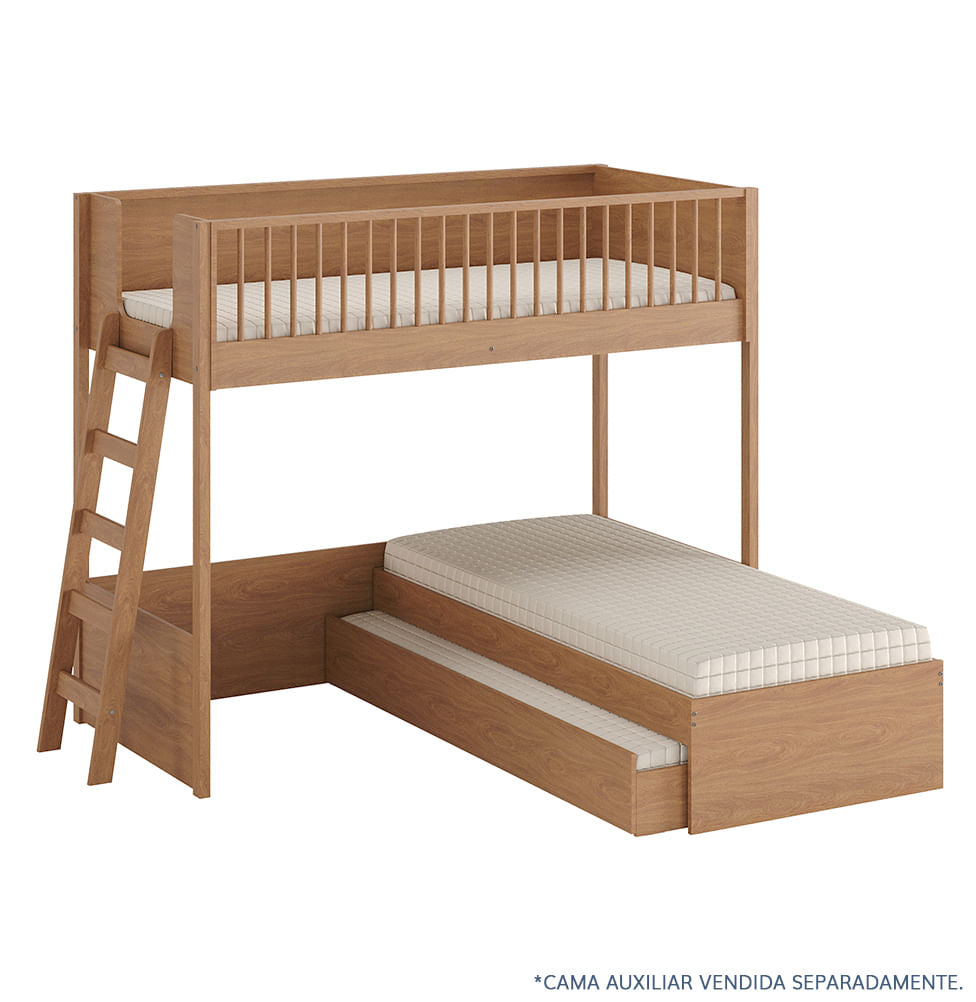 Beliche Slim Com Cama Turca Solteiro - Freijó