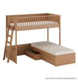 Beliche Slim Com Cama Turca Solteiro - Freijó