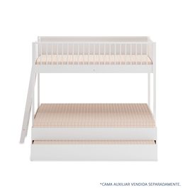 Beliche Slim Com Cama Turca Casal - Branco