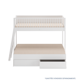 Beliche Slim Com Cama Turca Casal - Branco