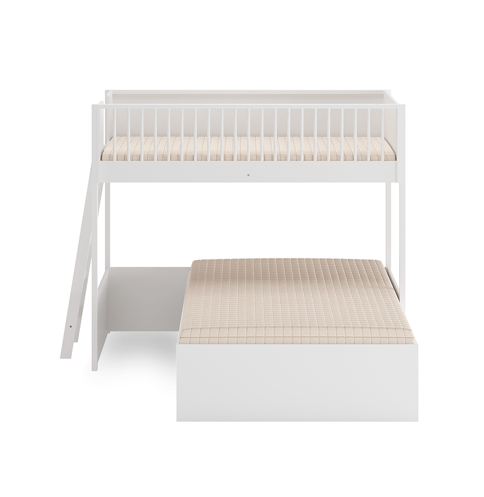 Beliche Slim Com Cama Turca Casal - Branco