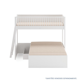 Beliche Slim Com Cama Turca Casal - Branco