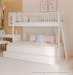 Beliche Slim Com Cama Turca Casal - Branco