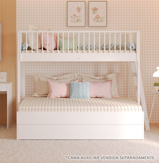 Beliche Slim Com Cama Turca Casal - Branco