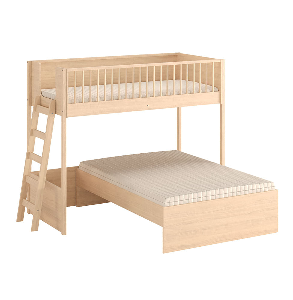 Beliche Slim Com Cama Turca Casal - Carvalho