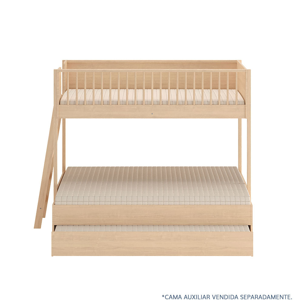 Beliche Slim Com Cama Turca Casal - Carvalho