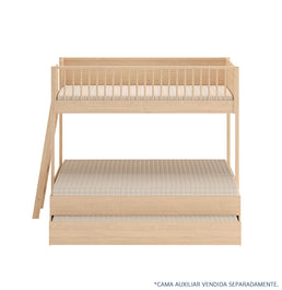 Beliche Slim Com Cama Turca Casal - Carvalho