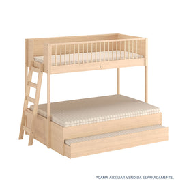 Beliche Slim Com Cama Turca Casal - Carvalho