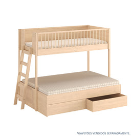 Beliche Slim Com Cama Turca Casal - Carvalho