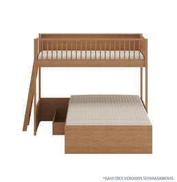 Beliche Slim Com Cama Turca Casal - Freijó