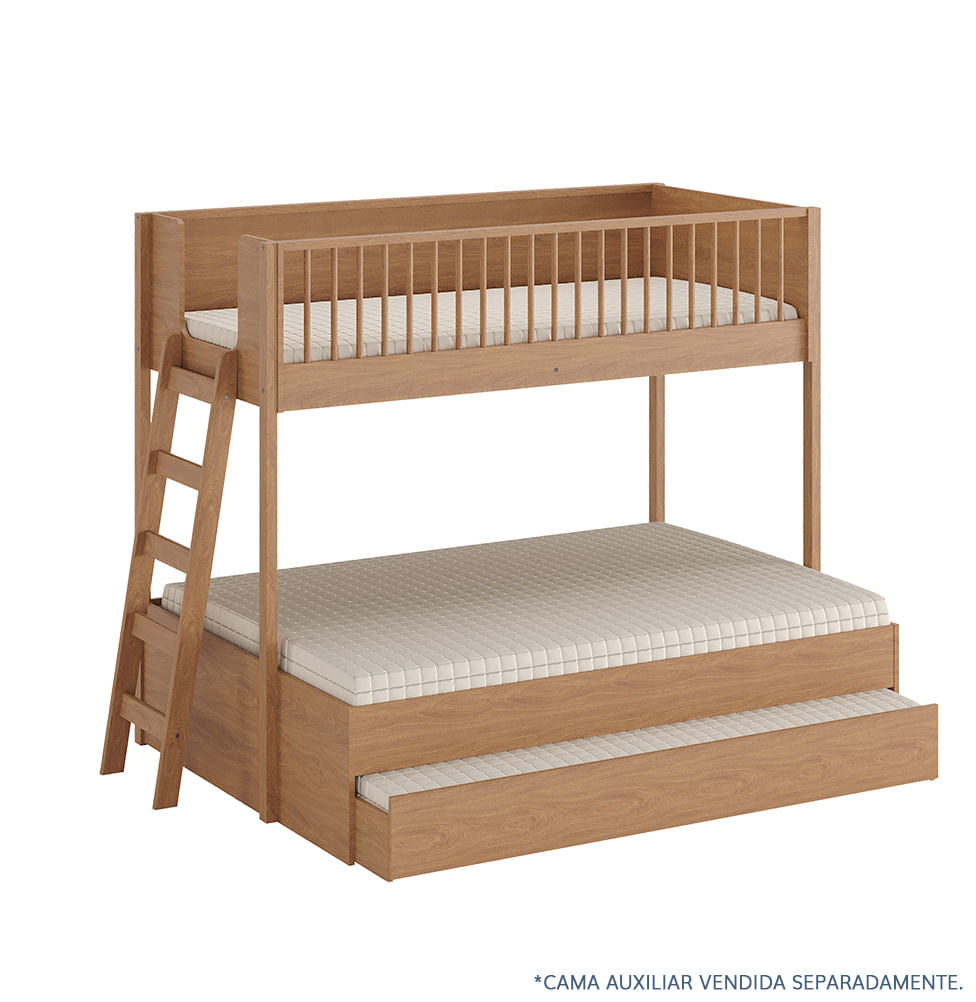 Beliche Slim Com Cama Turca Casal - Freijó