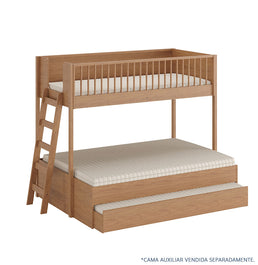 Beliche Slim Com Cama Turca Casal - Freijó