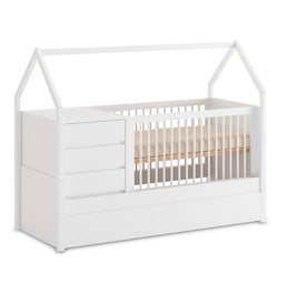 Berço Go Com Casinha Multifuncional 6 em 1 - Branco