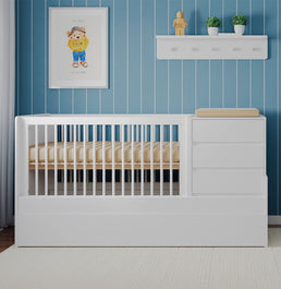 Berço Go Multifuncional 6 em 1 - Branco