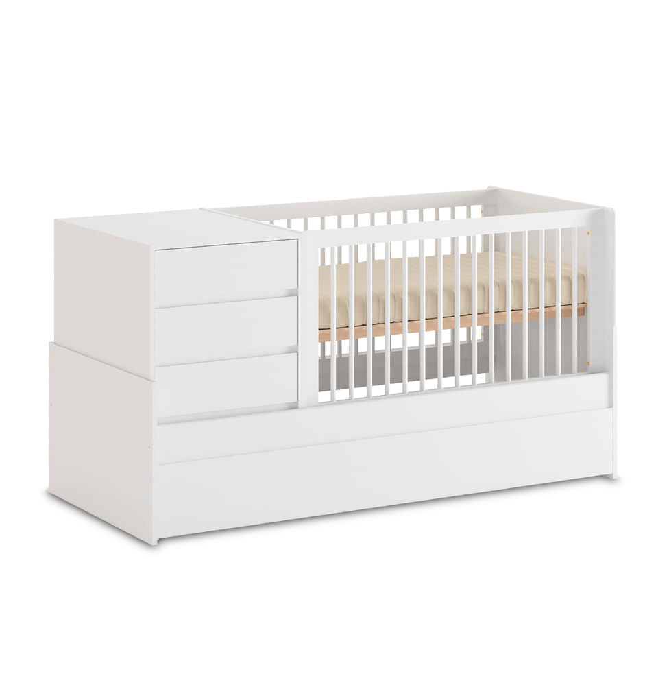 Berço Go Multifuncional 6 em 1 - Branco