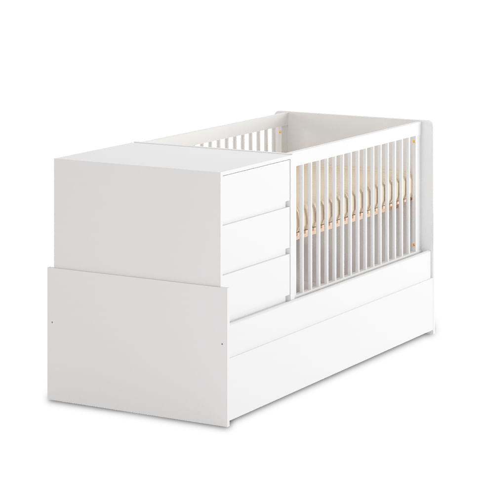 Berço Go Multifuncional 6 em 1 - Branco