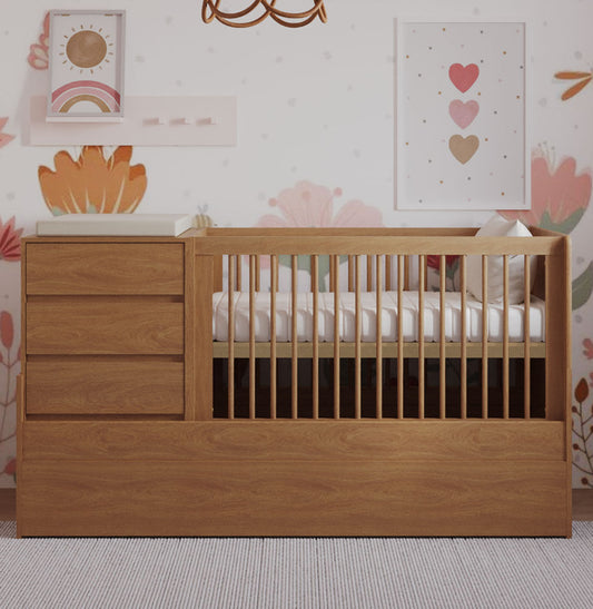 Berço Go Multifuncional 6 em 1 - Freijó