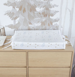 Trocador Bordado Nuvem - Branco