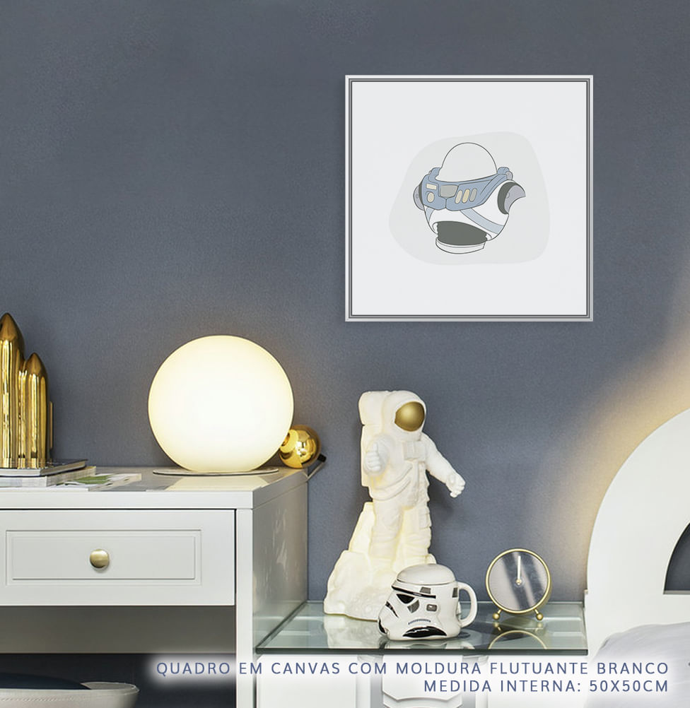 Quadro Infantil Toy Buzz Azul - Quadrado