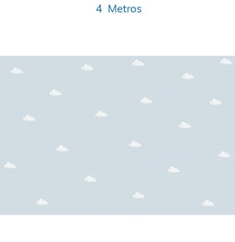Papel de Parede Infantil Nuvens Toy Azul - Mural