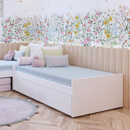 Cama Up 2 em 1 com Cama Auxiliar - Branco