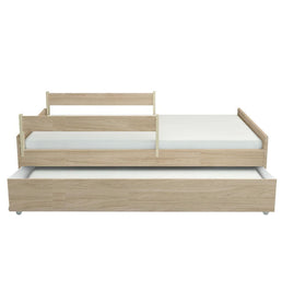 Cama Up 2 em 1 com Cama Auxiliar - Carvalho