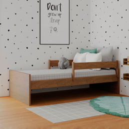 Cama Up 2 em 1 Com Cama Auxiliar - Freijó